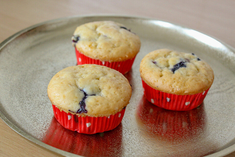 Vanillejoghurt-Heidelbeer-Muffins