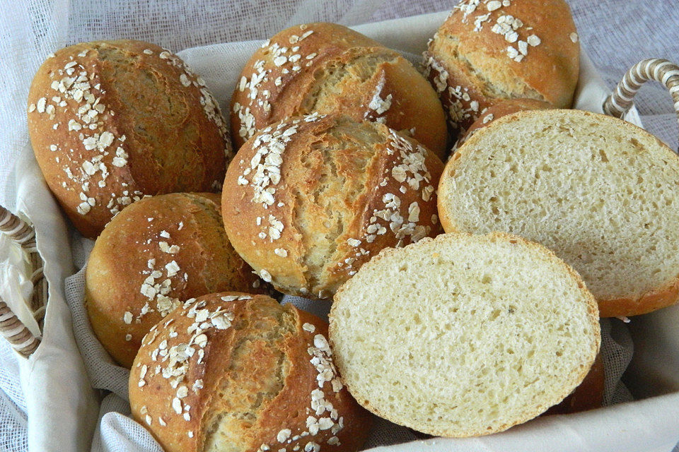 Dinkel-Haferbrötchen