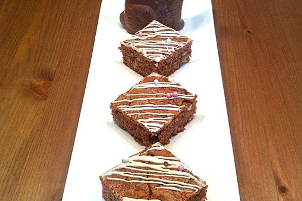 Osterhasen-Brownies