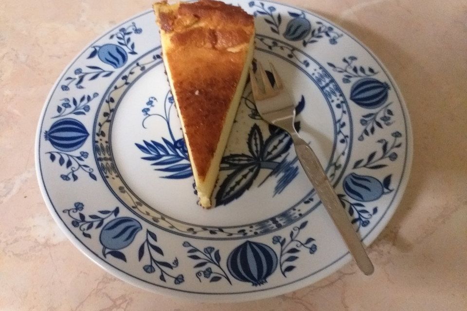 Käsetorte ohne Boden