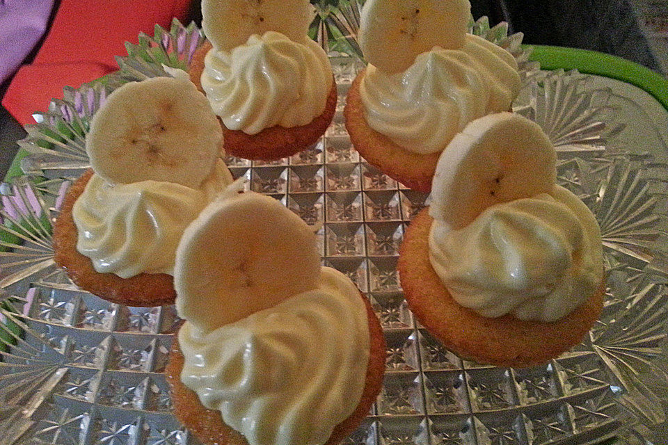 Bananen-Frischkäse-Cupcakes