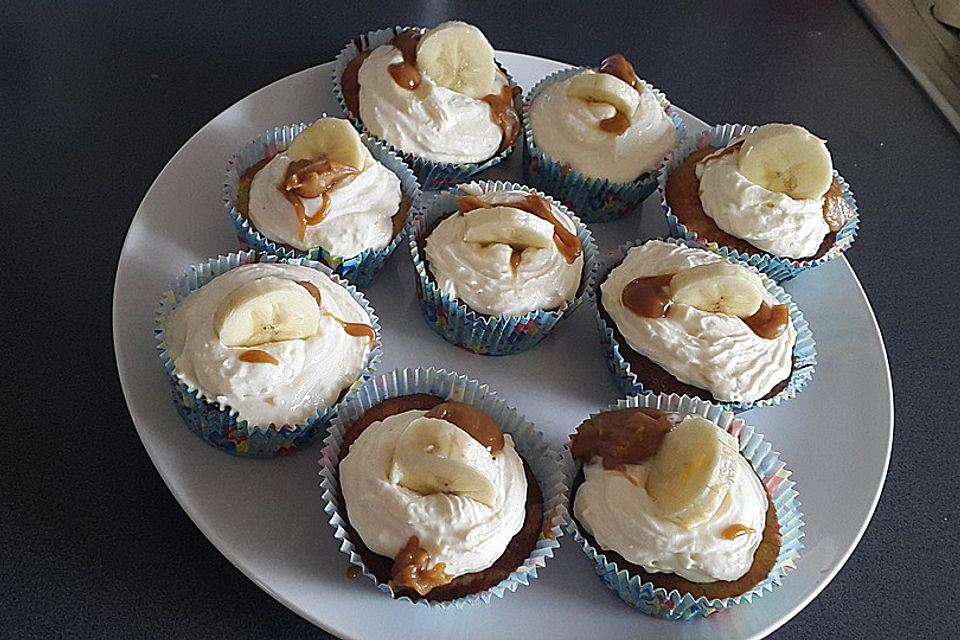 Bananen-Frischkäse-Cupcakes