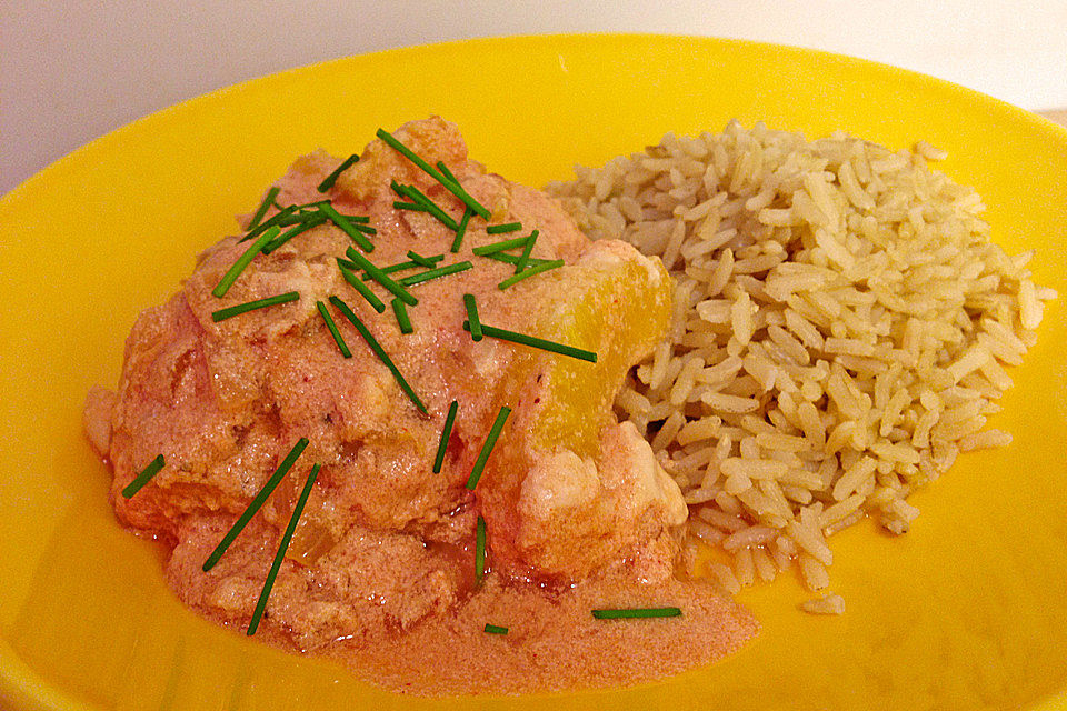 Lachs in Orangensauce