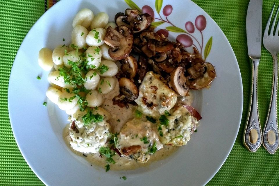 Schweinefilet in Gorgonzolasoße