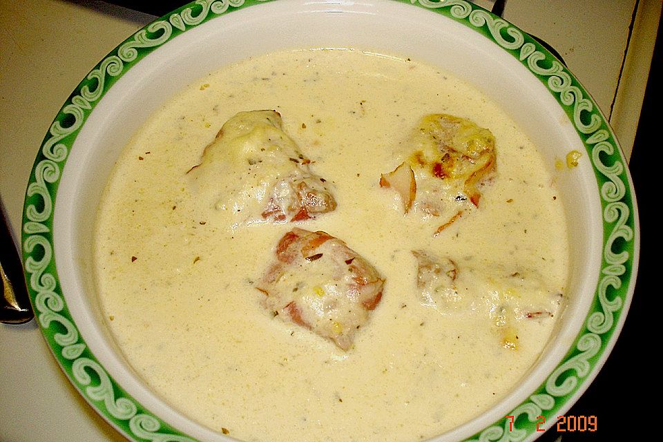 Schweinefilet in Gorgonzolasoße