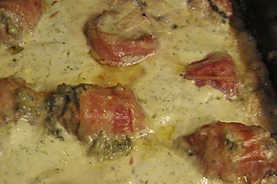 Schweinefilet in Gorgonzolasoße