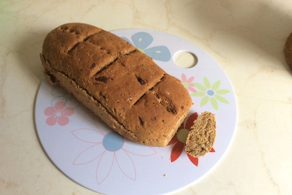 Einfaches Dinkel-Weizen Vollkornbrot