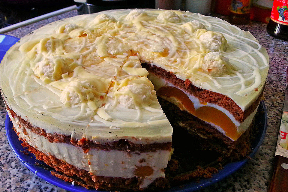 Paddys Raffaello-Aprikosen-Torte