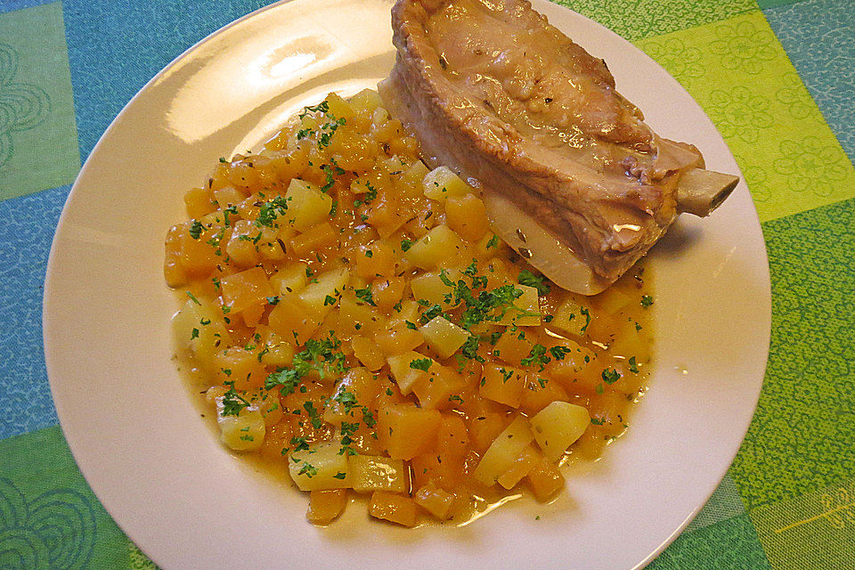 Kohlrüben mit Schweinebauch