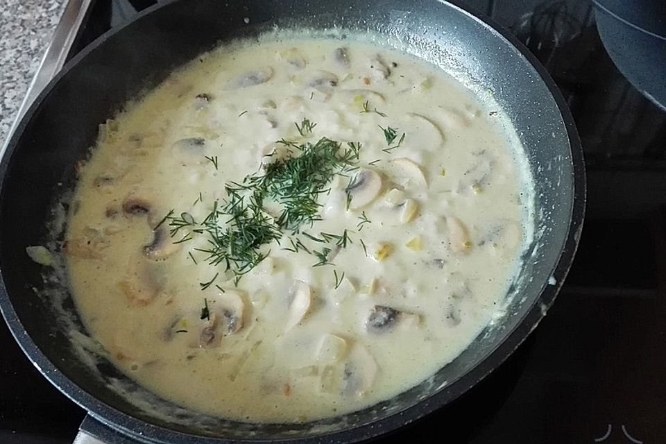 Vegane Pilz-Rahmsoße