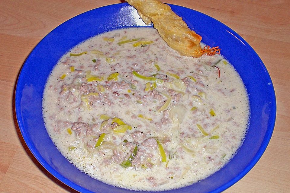 Käse-Lauch-Suppe