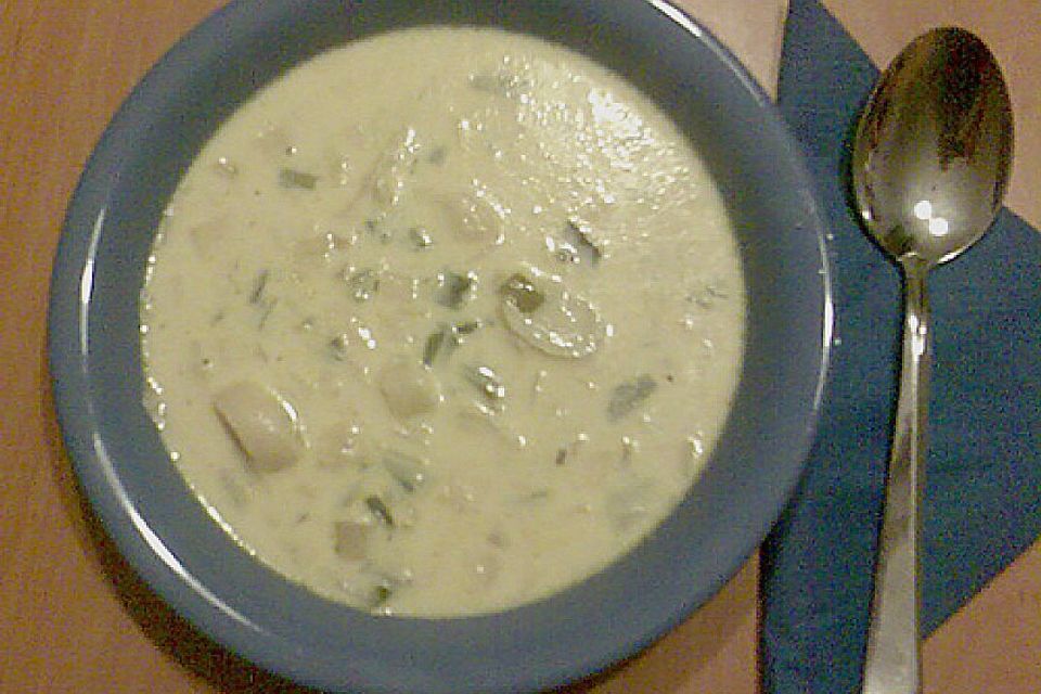 Käse-Lauch-Suppe