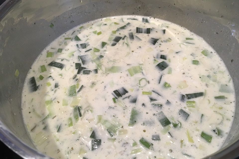 Käse-Lauch-Suppe