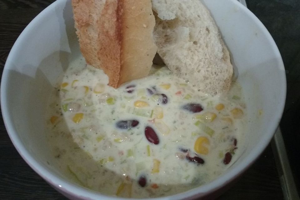 Käse-Lauch-Suppe