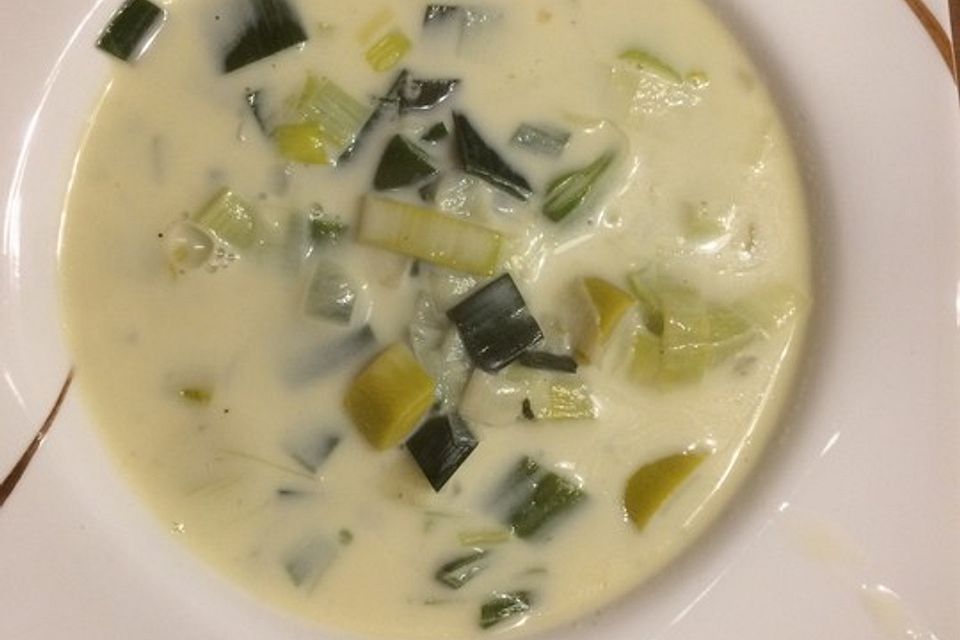 Käse-Lauch-Suppe