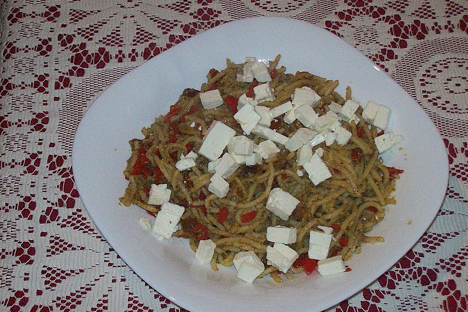 Spaghetti griechische Art