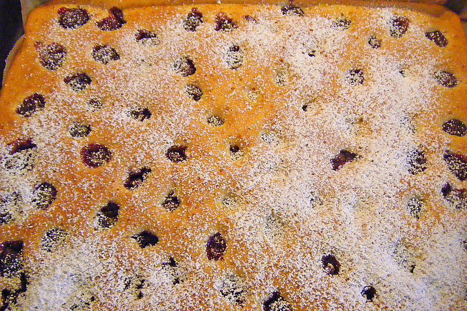 Schneller Beerenkuchen oder Obstkuchen