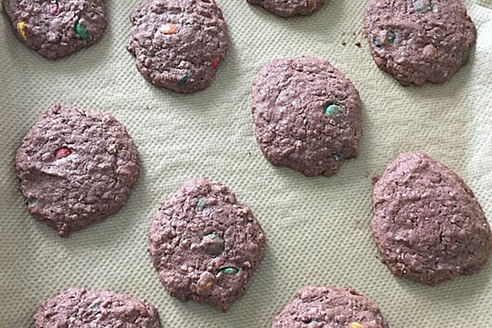 Bunte Cookies als Backmischung