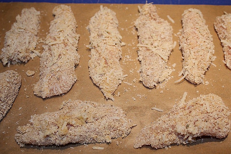 Parmesan - Hähnchenstreifen