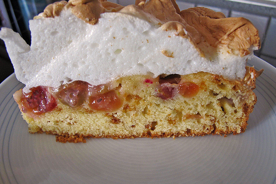 Stachelbeerkuchen mit Baiser