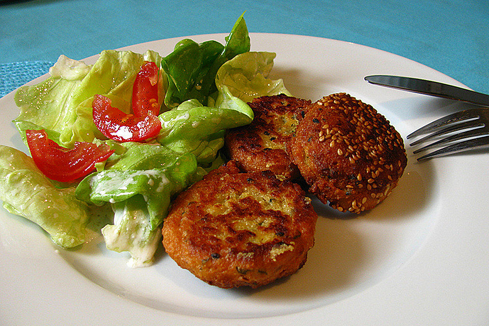 Schnelle Falafel aus Kichererbsenmehl