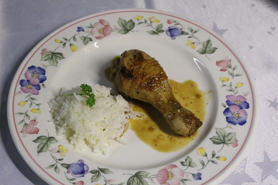 Drumsticks in Teriyakimarinade