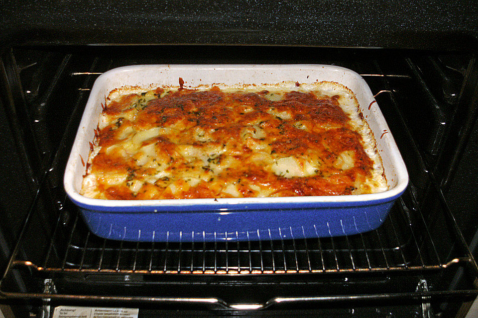 Kartoffelgratin mit Lachs