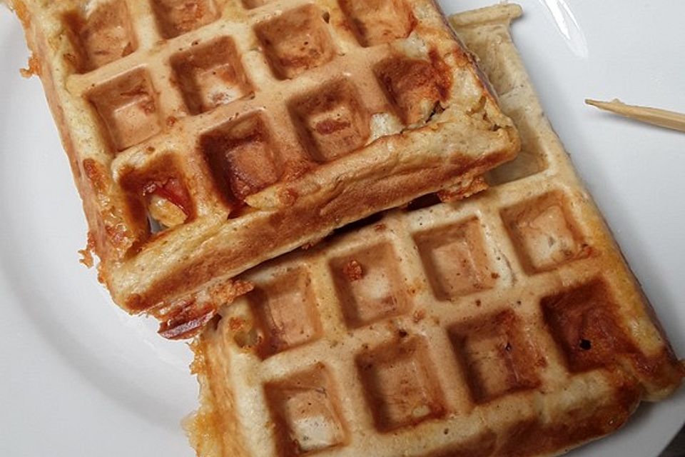 Schinken-Käse-Waffeln