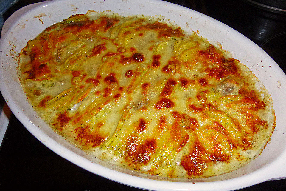 Kartoffelgratin mit Schweinefilet