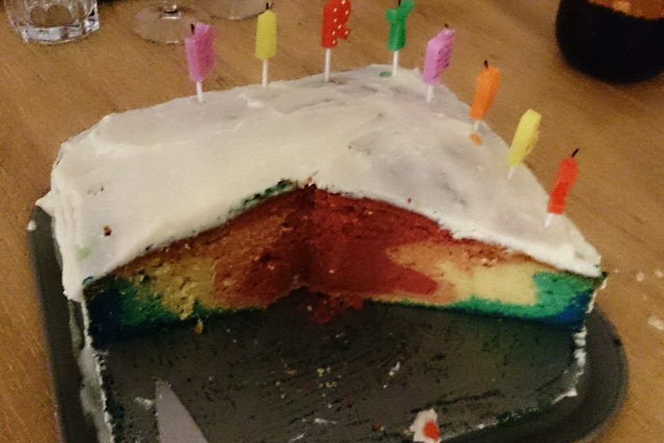 Regenbogen-Kuchen