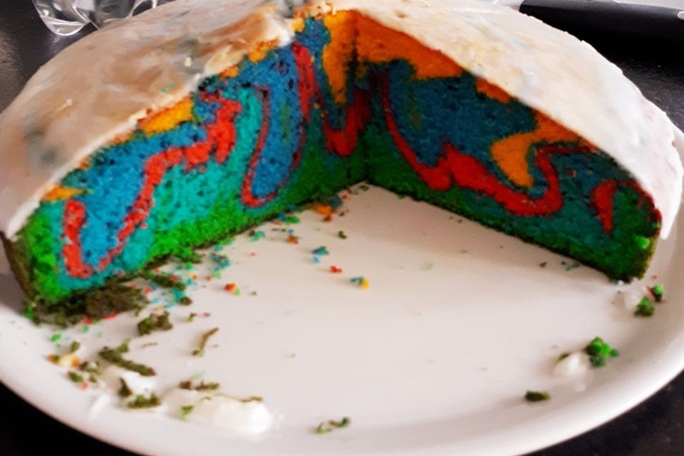 Regenbogen-Kuchen