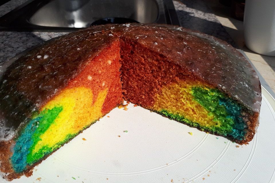 Regenbogen-Kuchen