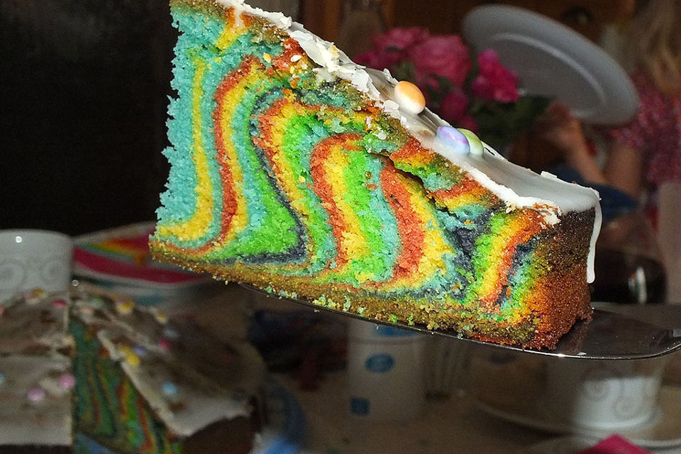 Regenbogen-Kuchen