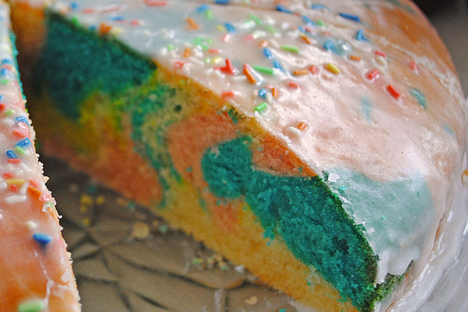 Regenbogen-Kuchen