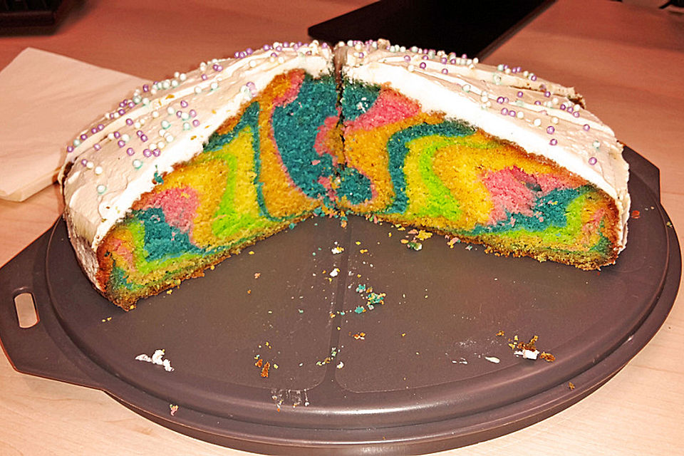 Regenbogen-Kuchen