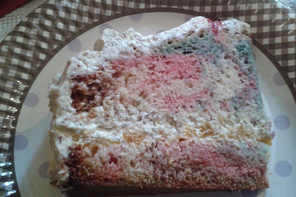 Regenbogen-Kuchen