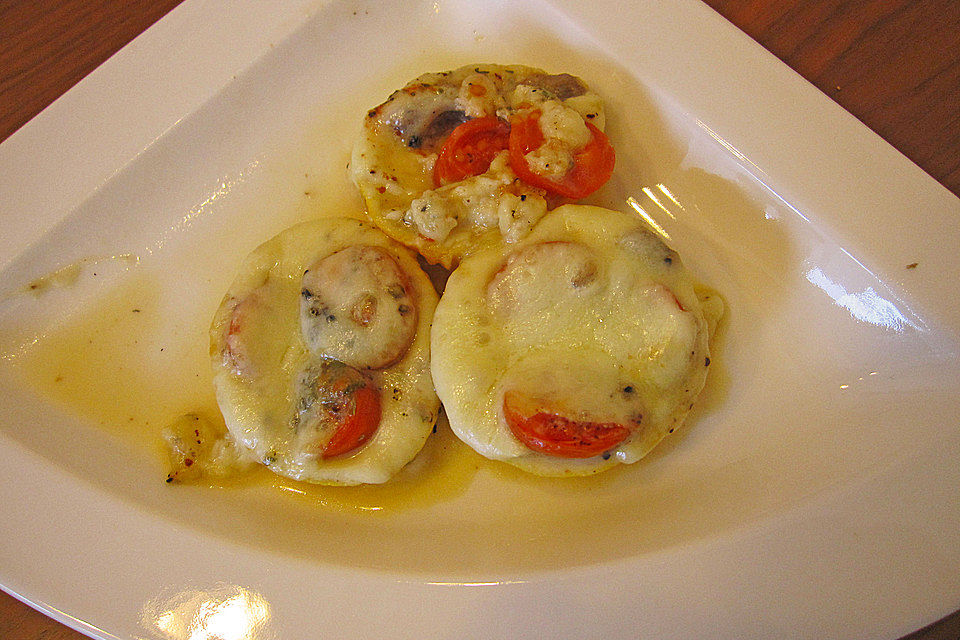 Überbackene Zitronen mit Mozzarella