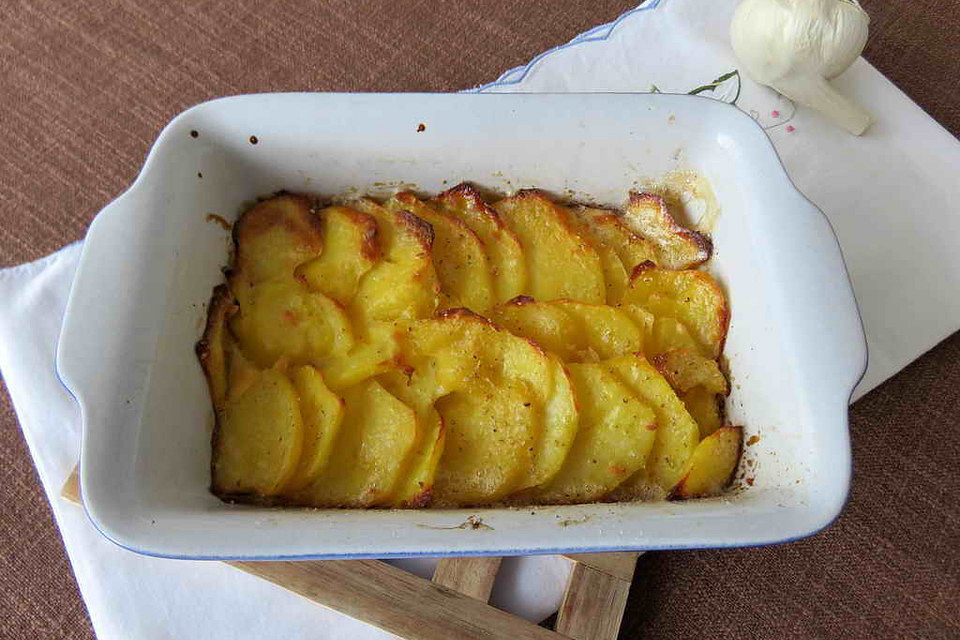 Kartoffelgratin ohne Käse