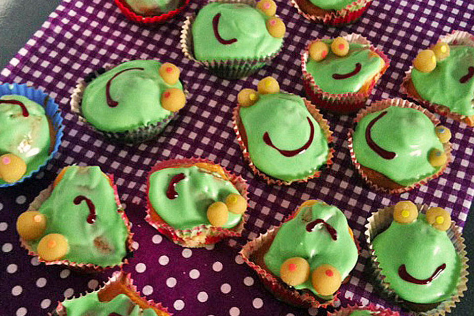 Frosch-Cupcakes