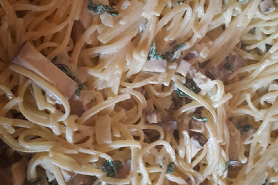 Spaghetti Carbonara vegane Art