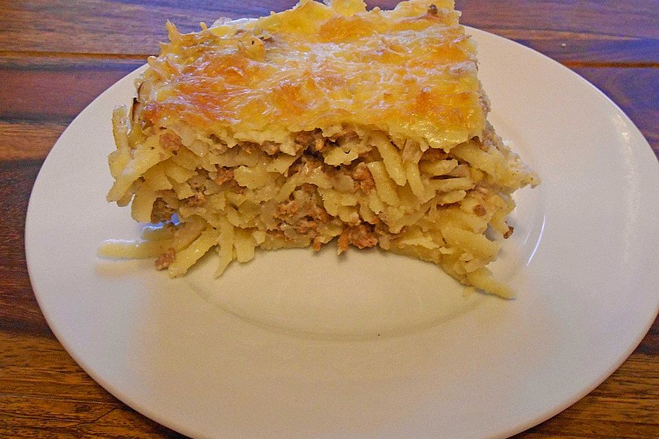 Spätzle-Auflauf mit Hackfleisch