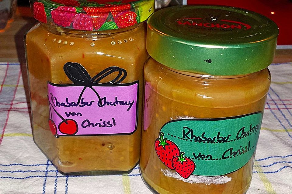 Süß-scharfes Rhabarberchutney