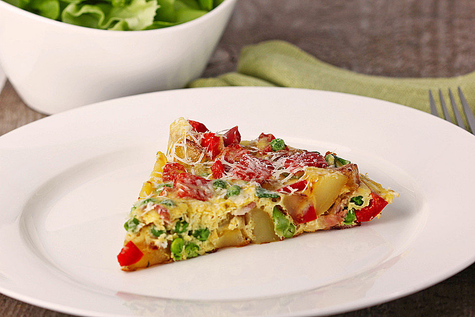 Gemüsefrittata mit Ziegenkäse