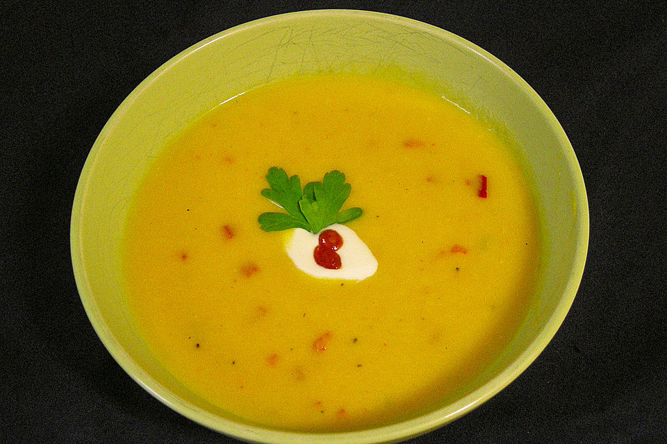 Möhren-Chili-Cremesuppe