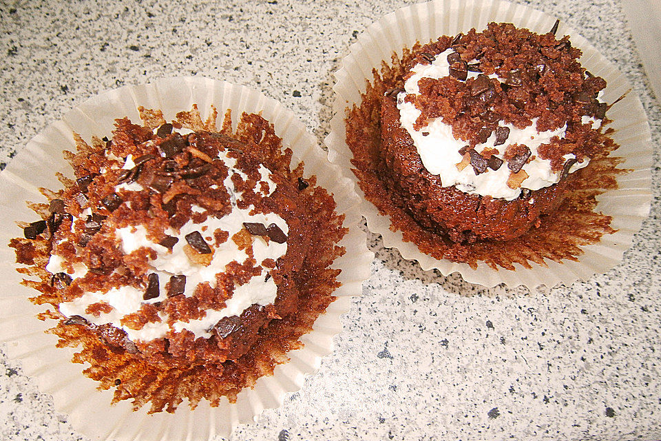 Maulwurfkuchen-Muffins ohne Ei