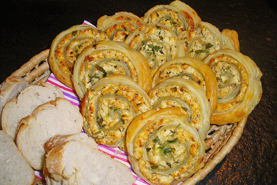 Feta-Schnecken griechische Art