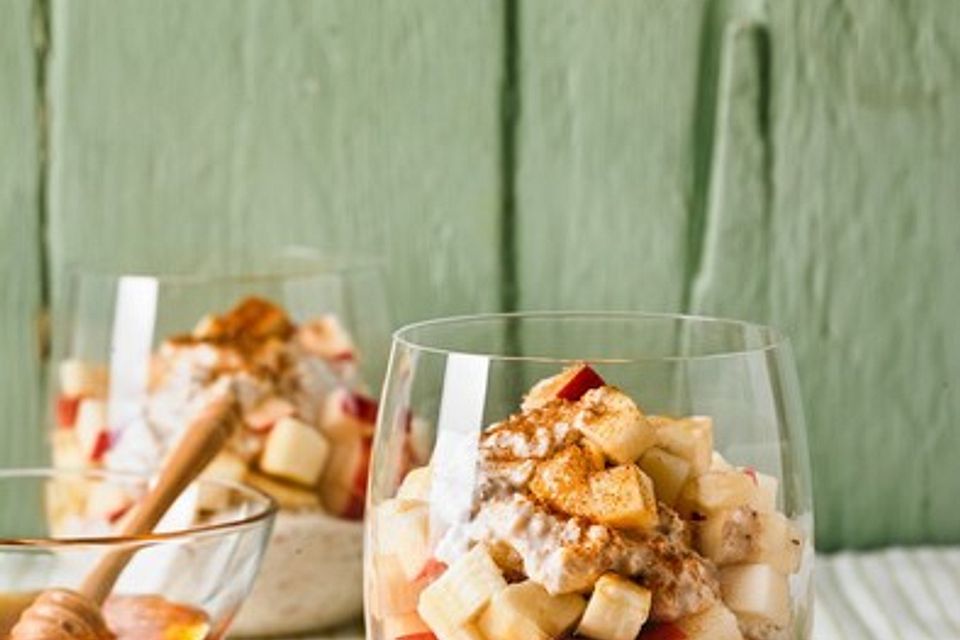 Banane-Apfel-Overnight-Oats