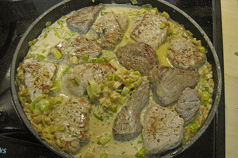 Filets in Madeirasoße