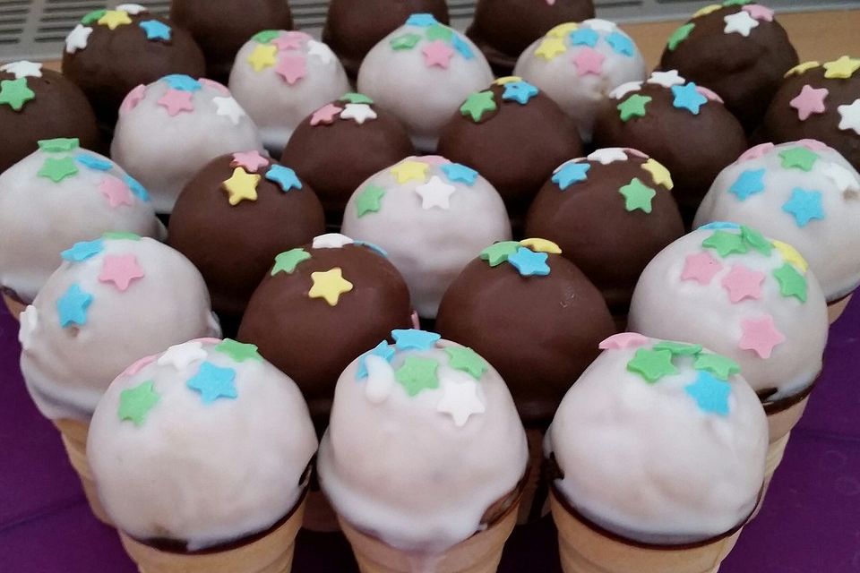 Eisbecher Cake Pops