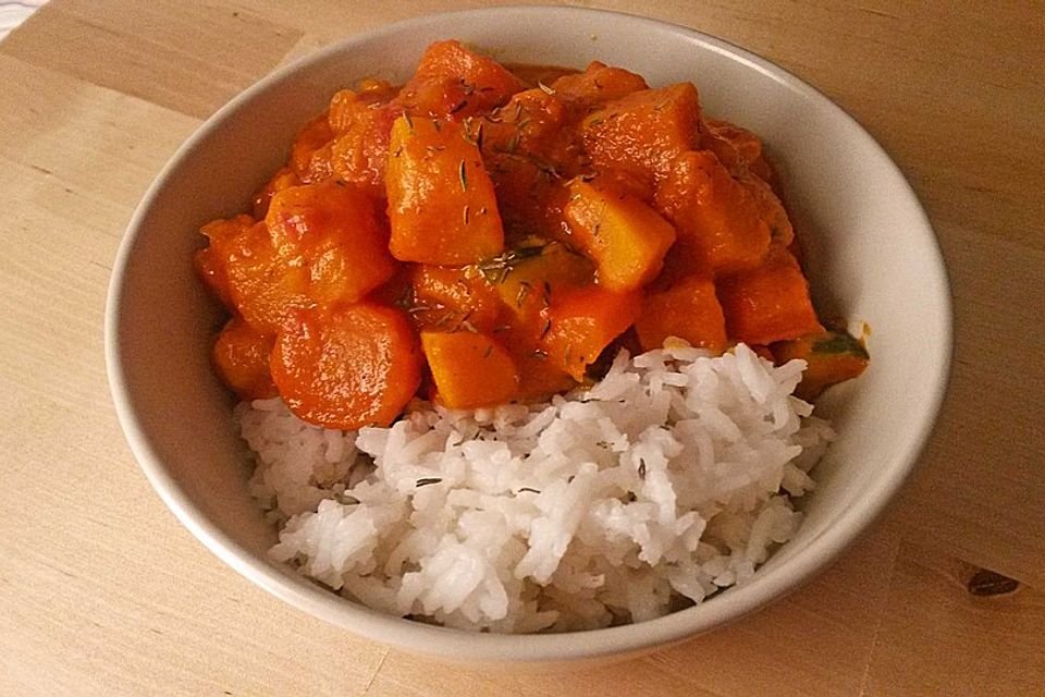 Kürbis-Curry vegan